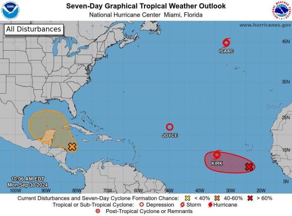 tropical weather outlook map